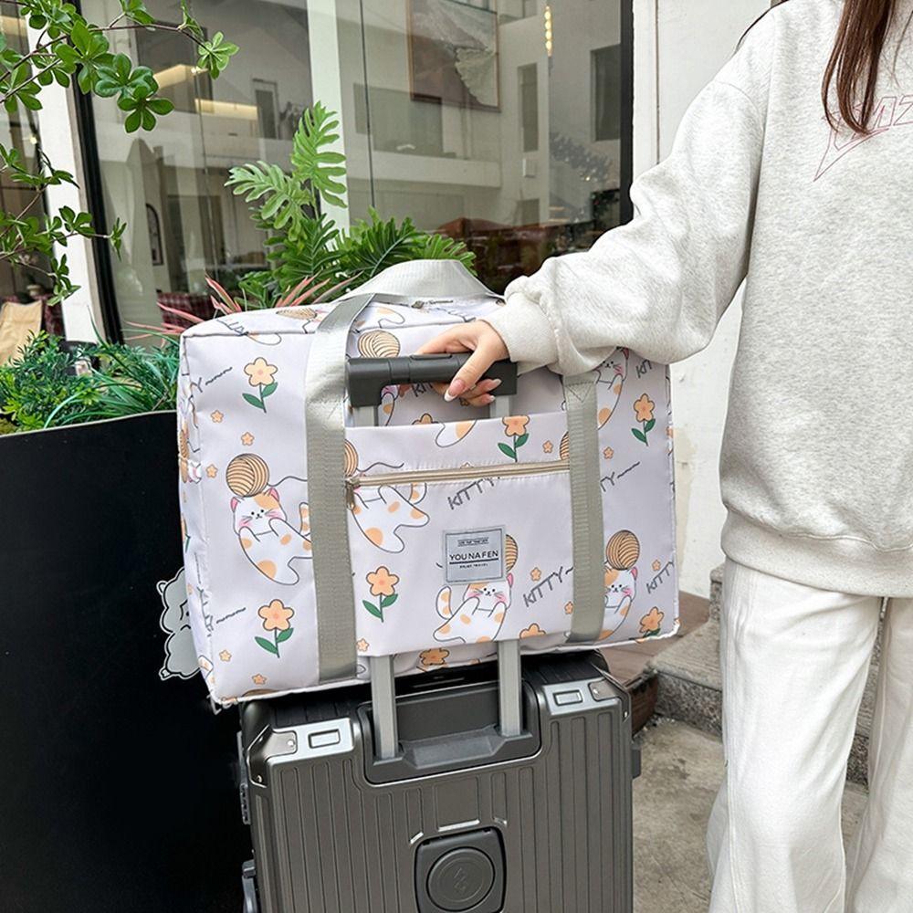Cartoon Student Quilt Storage Bag Casual Sport Training Bag Portable Luggage Bag for Home