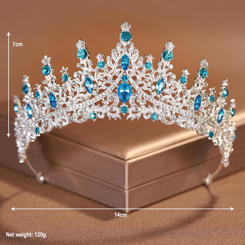 Crown Bridal Tiara Korean-style Atmospheric Wedding Hair Accessories Goddess's 18th-year-old Coming-of-age Ceremony Princess Birthday Crown