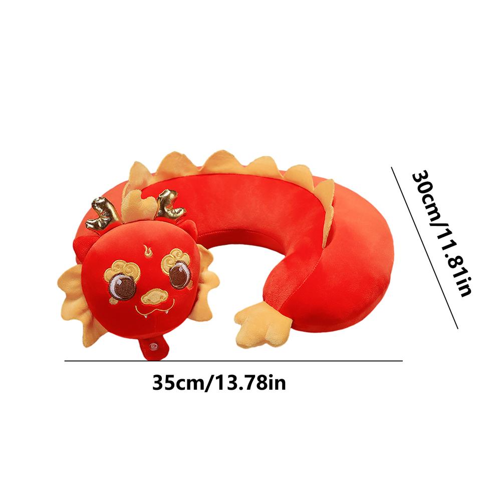 

Подушка для шеи в форме U, подушки для путешествий с драконом для сна в самолете 2024, подушка для шеи в самолете, подушка для головы и шеи для детей и взрослых красный