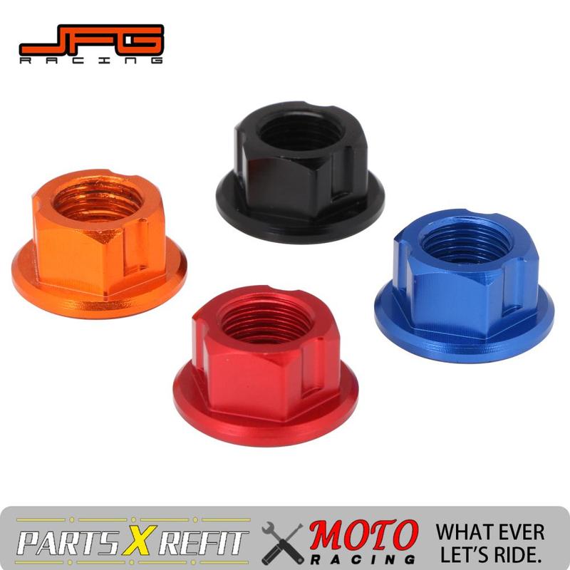 Motorcycle CNC Rear Axle Nut M12 1.25mm Aluminum For E ride Pro SS Electric Dirt Pit Bike E-bike Motorcycles Accessories