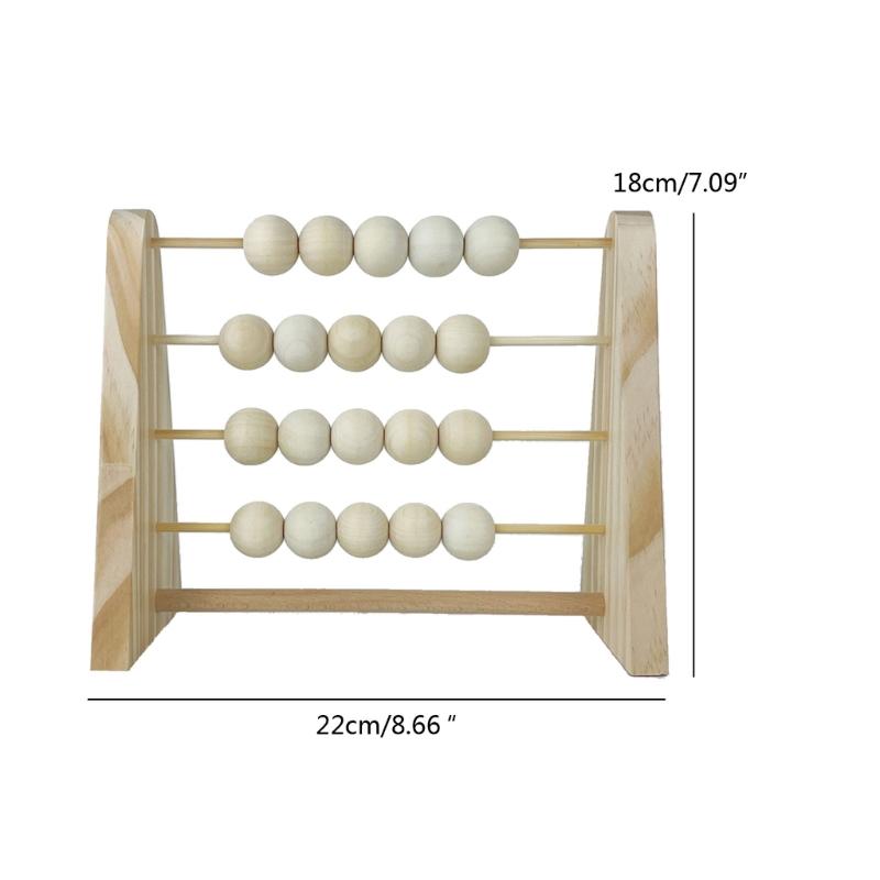 Wooden Abacus Calculating Beads Baby Children Kids Early Learning Educational Toys Nordic-Style Natural Child Room Decor