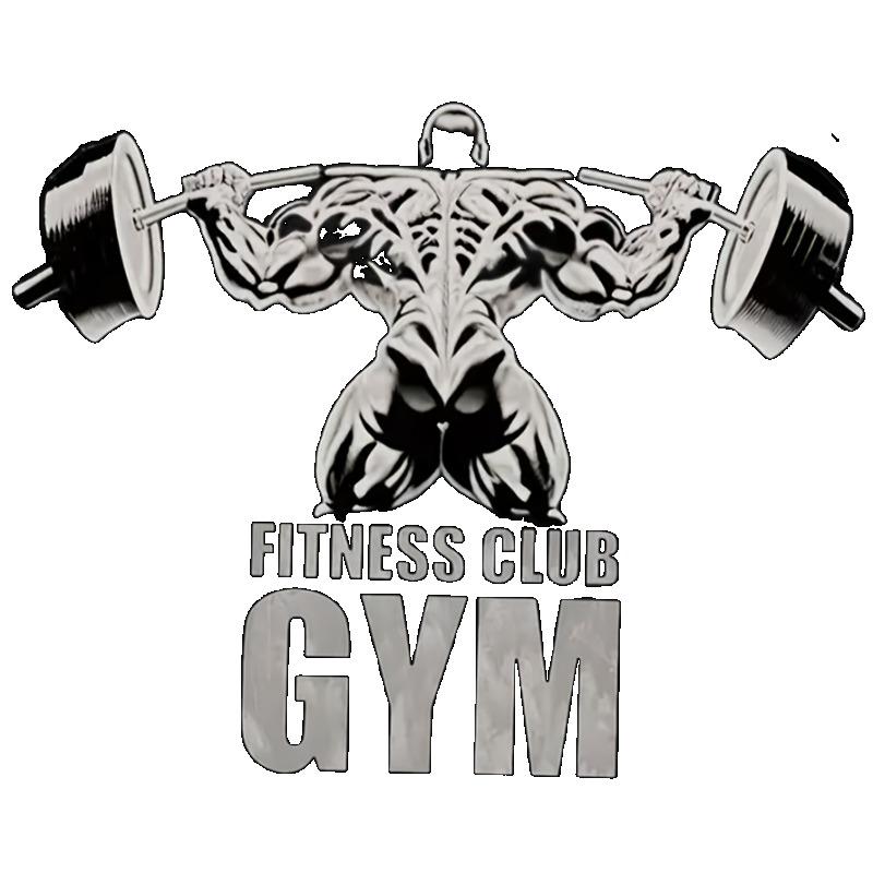 Fitness Club Gym T Shirt Black Barbell Muscle Man Graphic Print for Workout and Gym Wear