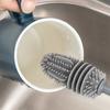 Silikon-Tassenbürste, Milchflaschen-Reinigungsbürste, langer Griff, Wasserflaschenreiniger, Glasbecher-Reinigungsbürste, Küchenreinigungswerkzeuge