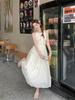No Brand Butterfly Tie Dress With Polyester Fabric Summer College Style For Women