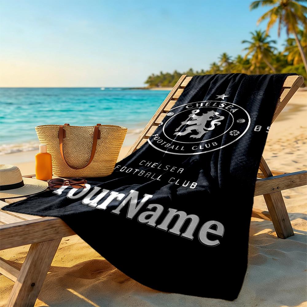 Chelsea Customize Your Name Beach Towel Quick-Dry Soft Microfiber