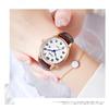 Gold Waterproof Watch Japanese Quartz Gift Band White Ladies' - Popular, Slim, Sparkling, Cute, Movement, Lightweight, Tungsten, (Brown + Dial)