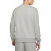 Pull à col rond pour homme Nike Couleurs Contrastées Logo Gris Automne DJ6915-063