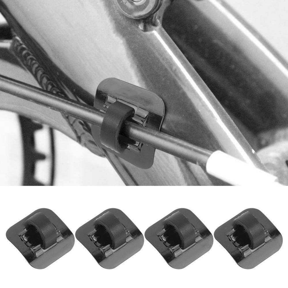 10PCS C Buckle Bicycle Cable Clips 20*20*15mm Bicycle Frame Buckle  Mountain Bike чёрный
