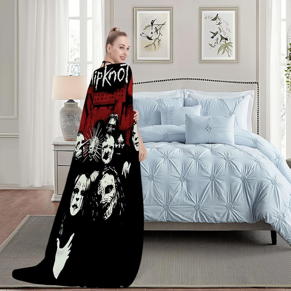 Blanket For Soft Throw S-Slipknot Blanket for Rock Picnic Bed Band Sofa Home Bedroom Cozy Warm Comfortable