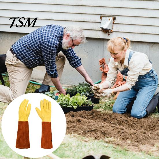 Thorn Proof Gloves 1 Pair Garden Wear Resistant Puncture-Proof Breathable Elbow Puncture-proof Work Length Full Coverage Labor Protection Long