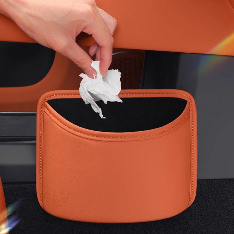 Autotür Becherhalter Leder Aufbewahrungstasche Universelles Rückseiten-Clip-Design Getränkehalter Organizer Box Wasserdichte Sitzrücken Aufbewahrungstasche