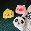 Bear Panda Plush Coin Purse Cartoon Cartoon Storage Bag Portable Plush Earphone Bag  Children