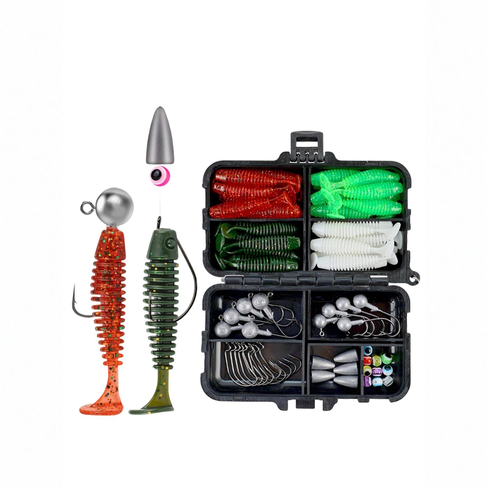 

Организованный ящик для рыболовных снастей с рыболовными принадлежностями, крючками, грузилами и другими элементами снаряжения, отличный подарок для мужчин-рыболовов. one size
