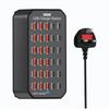 30-Port USB Fast Charging Smart Desktop Station with PD Support