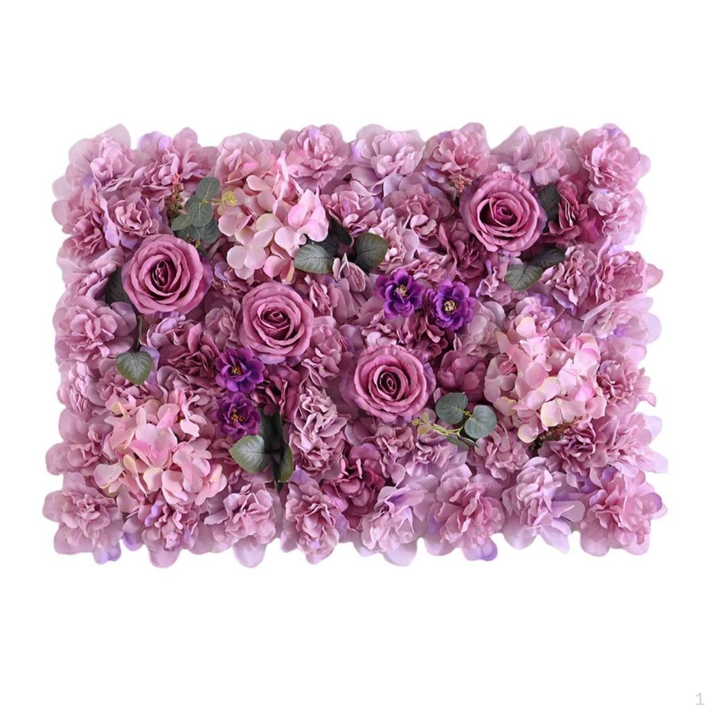 Floral Panel with Rose Accents Artificial Decorative for Brides,