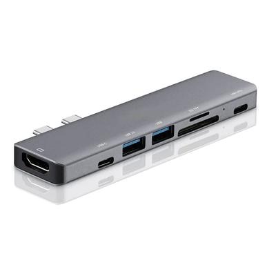 KOKKIA 7 In 2 USB C Hub for MacBook with USB C 2 USB A Data 1 SD 1 microSD Card Reader 1 USB C 87W Power Delivery 1 4K HDMI Port USBC_7_in_2_Hub &