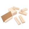 20Pcs Wood Table Number Holders Stand Wood Name Card Holders Wood Name Cards Food Label Memos Photo Holders for Wedding