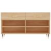 Shoe Bench Sonoma Oak 102x35x55 cm Wood Based Panel