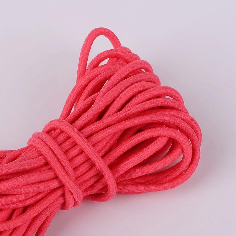 Durable Round Elastic Cord: High-Elasticity Purple and Blue Rubber Bands for DIY Projects