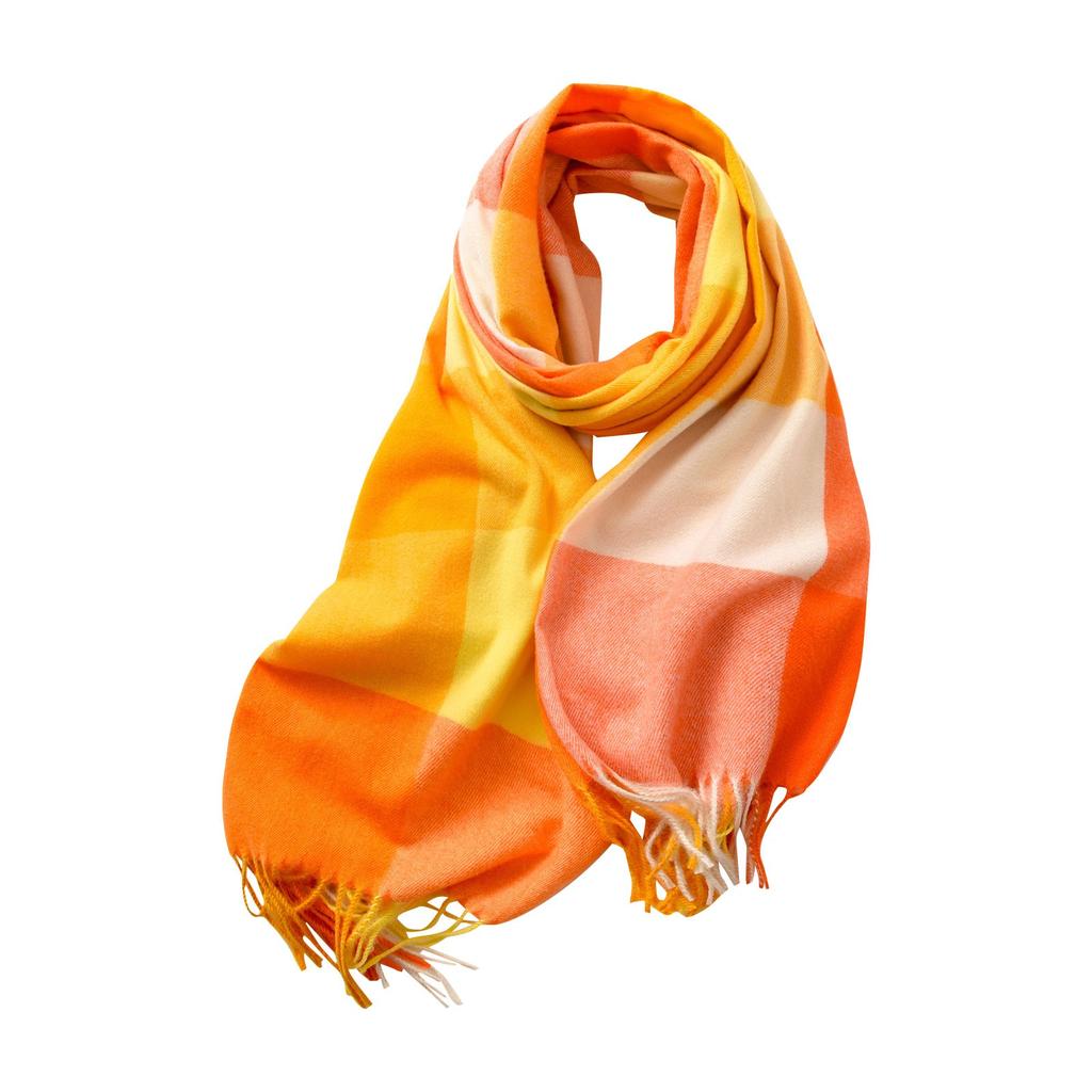 Scarf Striped Plaid Large Shawl Elegant And Winter Warm Scarf