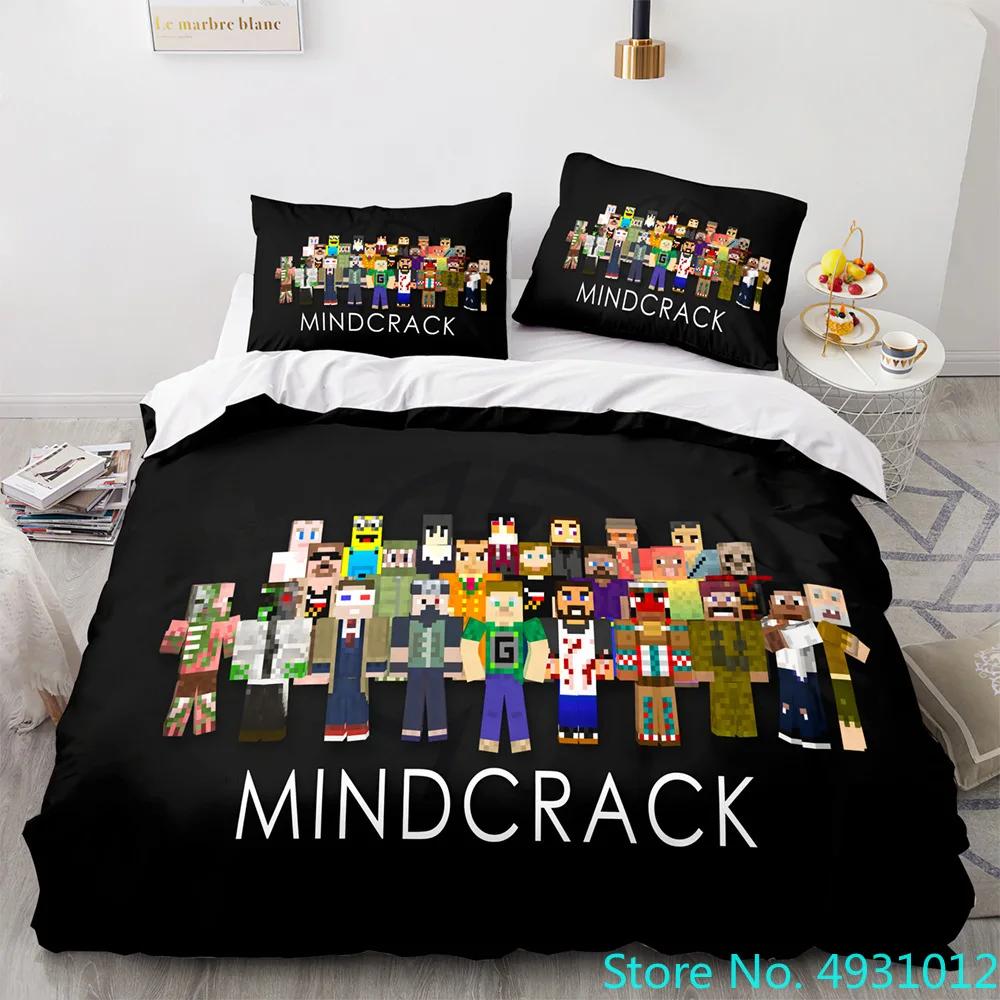 Anime Game My World Monster Hunters Bedding Set Duvet Cover Pillowcases Single Bedclothes Children'S Kids Adult Bedroom Decor