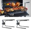 Pack Of 2 Stainless Steel Grilling Tool Even Heat Distribution Barbecue Skewers for Steak Chicken Vegetable BBQ Forks