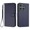 For Motorola Edge 60 Pro 5G Leather Case Wallet Stand Phone Cover with Wrist Strap
