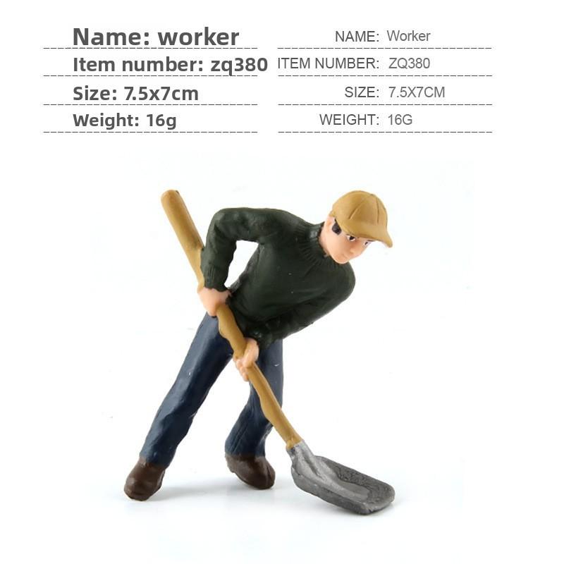 Simulated Diver Veterinarian Farmer Worker Postal Worker Toy Model Ornament For Collectors And Play