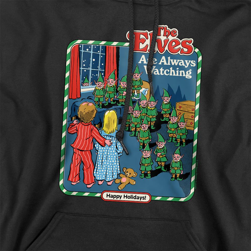 Steven Rhodes Unisex Adult The Elves Are Always Watching Hoodie