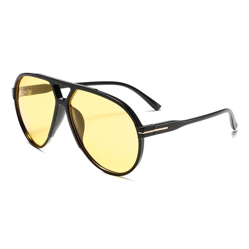 SHAUNA Übergroße Flieger-Sonnenbrille UV400