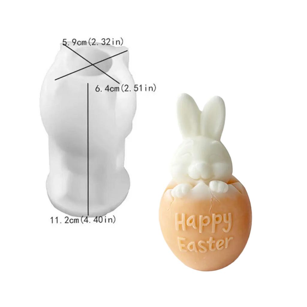 Easter Candle Mold Approximate Dimensions Silicone Rabbit Mold Diy Silicone Mold Creative For Easter Decor Diy Crafts Holiday