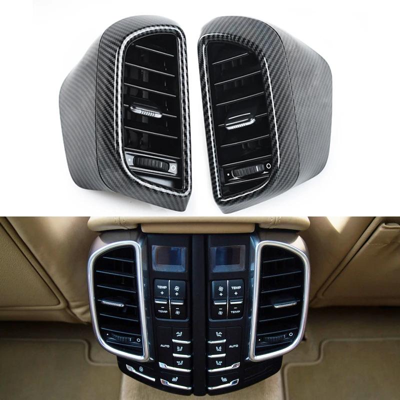 

For Porsche Cayenne 2011-2017 7P5819703 7P5819704 Carbon Front Air Conditioning A/C Air Vent Outlet Grille Assembly Accessories
