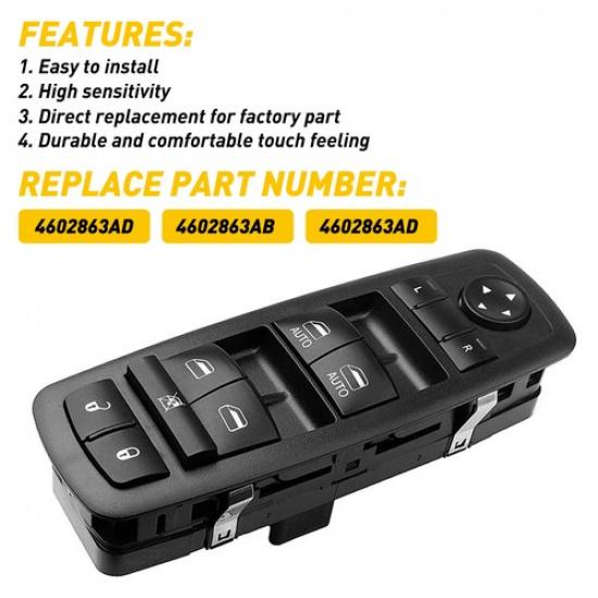 Master Power Window Switch For 2009-2012 Ram Dodge 1500 2500 3500 2011-2012 Ram