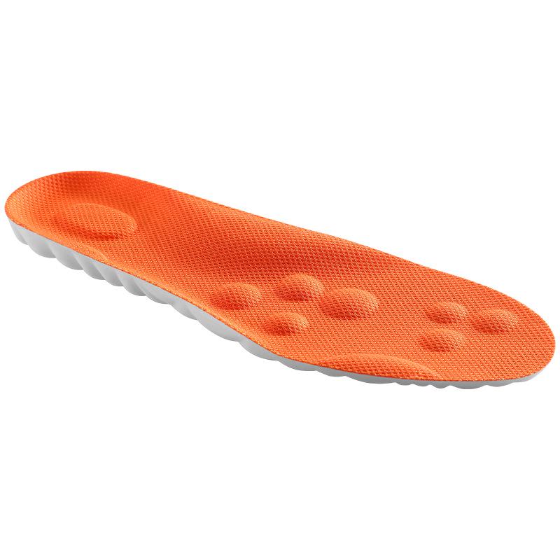 4D Cloud Tech PU Massage Arch Support Insoles - Men's High Elastic, Shock Absorbing, Deodorizing Sports Shoe Pads