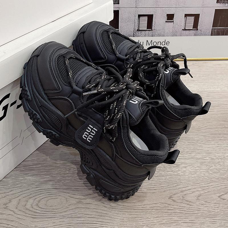 Platform Dad Shoes Women's 2025 New Popular Muffin Shoes Children's Shoes Versatile Pink Non-slip Women's Sneakers