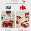 Baolexing 5811 Children's Educational Steering Wheel Toy - Transformable Bus Design for Boys