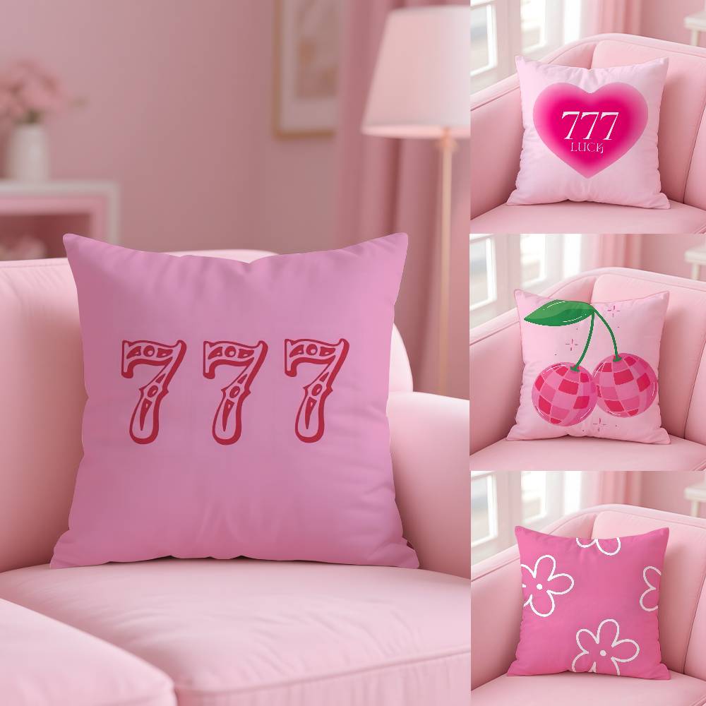 Anime Number 7 Lucky Angel Pillow Case Custom Printed Brushed Fleece Pillow, Baby Skin-Touch, Eco-Friendly Dye-Sublimation Cushi