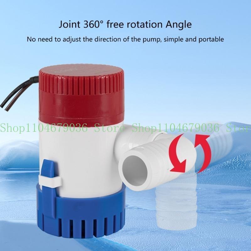 652F Bilge 90 Degree Thru-Hull Valves Fitting Nylon Connector Water Outlet Port