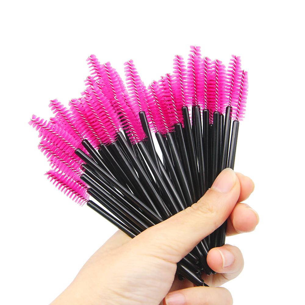 50Pcs Disposable Eyelash Brush Mascara Wands Applicator Spoolers Makeup Tool