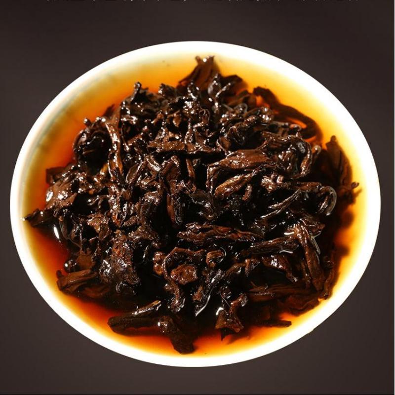 714g Yunnan Ripe Puerh Tea 2009 Banzhang Cooked Pu-erh Tea Cake Qizi Pu'er Tea