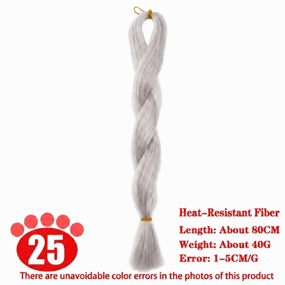 80cm Heat-Resistant Fiber Doll Hair Hand-crocheted Doll Hair for BJD SD Doll Doll Hair