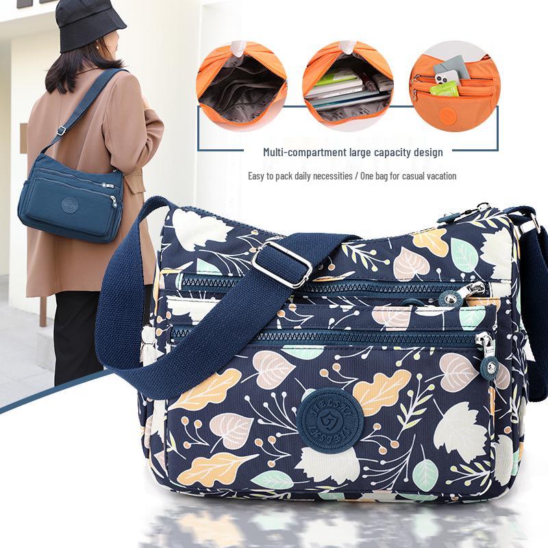 Trendy Women's Water-Repellent Nylon Crossbody Bag