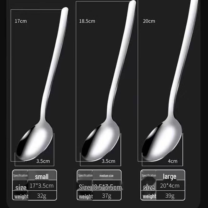 

Lijia 304 Stainless Steel Korean Long Handle Spoons