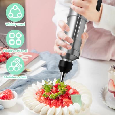 13Pcs Cake Decorating Piping Gun Tool Stainless Steel Cream Decorating Gun Cookie Making Machine Nozzles Mold Kitchen Utensils