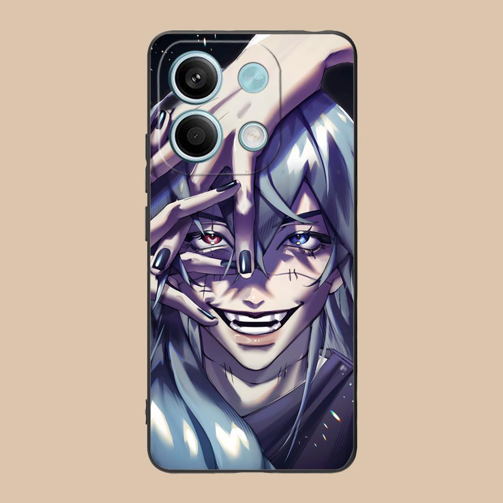 JJK Mahito Phone Case for POCO F8 F7 F6 F5 F4 F3 F2 Pro GT C75 C71 C65 C61 C40 Pro Ultra Soft TPU Shockproof Cover