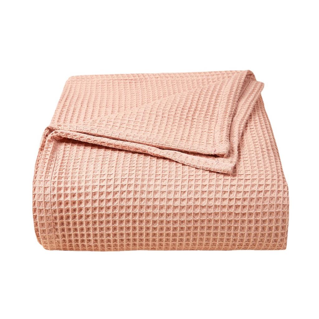 Pure Cotton Pineapple/Honeycomb Mesh Baby Blanket - Infant Swaddle Wrap, Nap Time Quilt