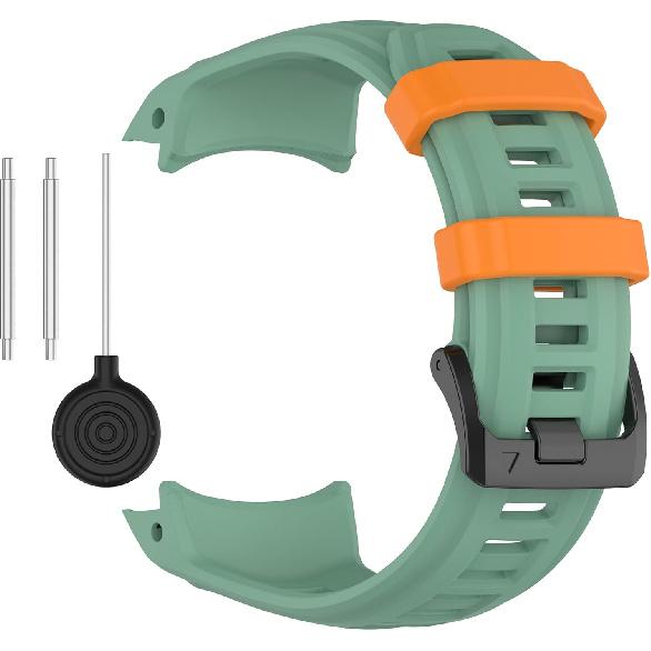 Sport Band Compatible with Garmin Instinct 3 45mm/50mm SOLAR/AMOLED Soft Silicone Adjustable Watch Band Replacement Strap Bracelet Wristband