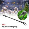 1Pcs Black Aquarium Plastic Tweezer 50cm Fish Tank Cleaning Tool  for Aquarium Maintenance