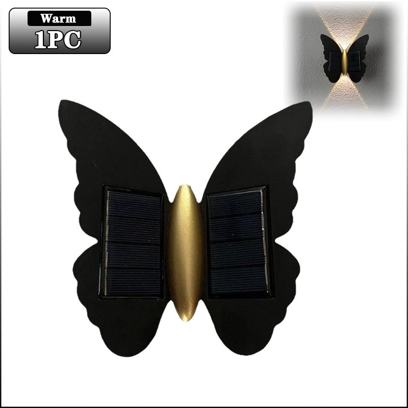 

Butterfly Waterproof Outdoor Wall Light Simple Design Bat Shape Up Down Lighting for Stairs Courtyard Balcony Garden Decor