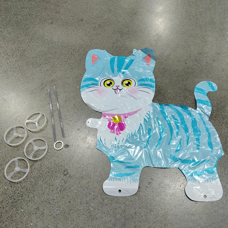 Stand-Up Elephant 4D Balloon with Wheel for Kids Birthday Decorations